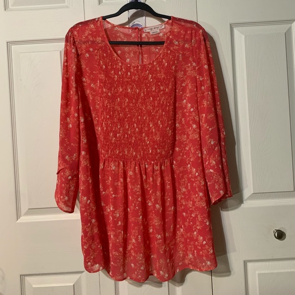 Penningtons Tops - Penningtons Pink Sheer Blouse!